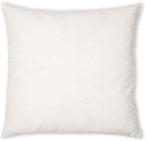 Federkissen 40x40cm, 340g Füllung, Baumwollbezug, Creme Farbe, Made in Germany