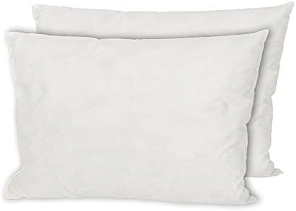 MSS e.K. 2er Set Federkissen | 30 x 40 cm | 100% Baumwolle | NOMITE Zertifiziert - milbenfrei