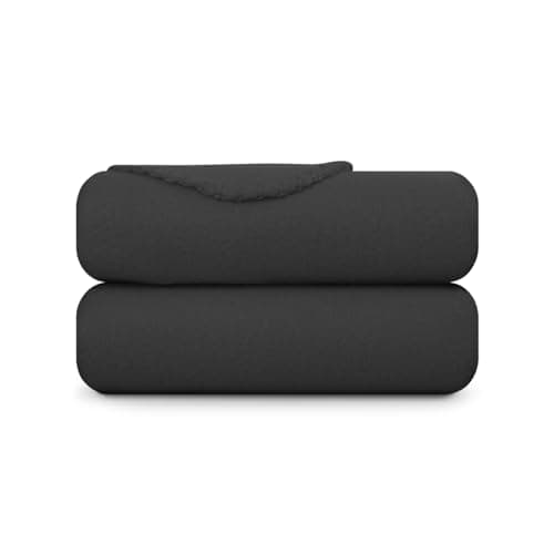 **Öko Tex warme Fleecedecke 130x170cm (Schwarz) - kuschelig und atmungsaktiv für den Wohnraum**
| **Kuscheldecke Fleece