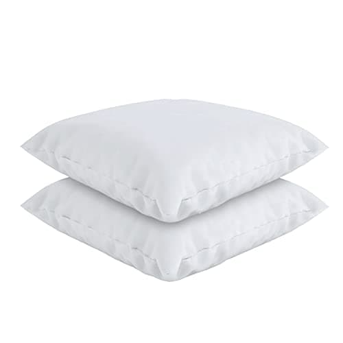 MSS e.K. 2er Set Federkissen Schwarz für Erwachsene | Bett usage | Bequeme Nachtruhe | 100% Baumwolle / Milbenfrei / NOM