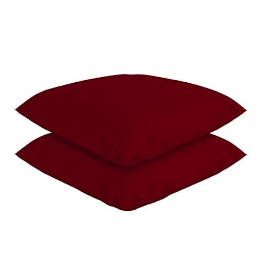 MSS e.K. 2er Set Federkissen Schwarz für Erwachsene | Bett usage | Bequeme Nachtruhe | 100% Baumwolle / Milbenfrei / NOM