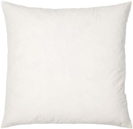 Federkissen 40x40cm, 340g Füllung, Baumwollbezug, Creme Farbe, Made in Germany