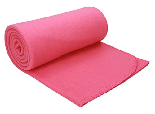 Betz Floßfleecedecke – Weiche & Kuschelig – Ideal für Wohnraum und Sofa – Leicht und wärmend – Farbe Dunkelrot 130x170 c