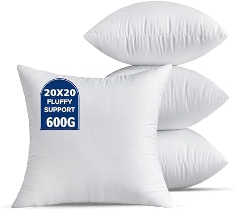 4er Set Kissenfüllung Quadratisch für Wohnzimmer und Couch Kopfkissen Zierkissen Innenkissen Weiße Dekokissen
| 4er Set