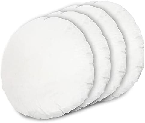 MSS e.K. 4er Set Federkissen - 50 cm x 50 cm - 100% Baumwolle - Milbenfrei - NOMITE Zertifiziert