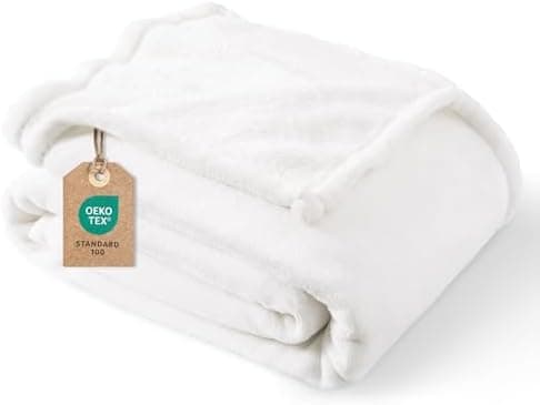 Oeko-Tex Weich Warm Kuscheldecke PHF Flauschig Fleecedecke 130x150cm - Beige, Couch, Sofa & Bett Überwurf