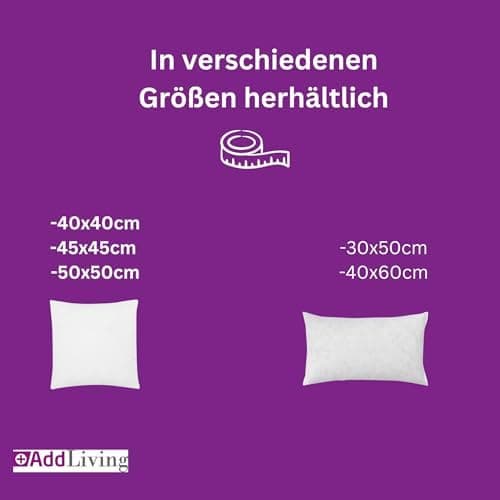 Kinder-Federkissen-Füllung 50x50cm für Baby und Kleinkinder auf dem Schlafsofa