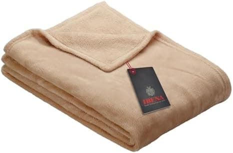 Ibena Kuscheldecke Olbia - flauschig, warm & waschbar, ideal für Kinder im Rose Farbton OEKO-TEX STANDARD 100  
Ibena Ku
