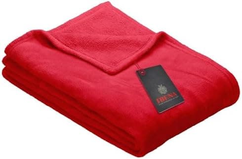 Ibena Kuscheldecke Olbia - flauschig, warm & waschbar, ideal für Kinder im Rose Farbton OEKO-TEX STANDARD 100  
Ibena Ku