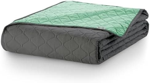 DecoKing Tagesdecke 260 x 280 Steel Silver Grey Dimgray Zweiseitig Pflegeleicht Axel