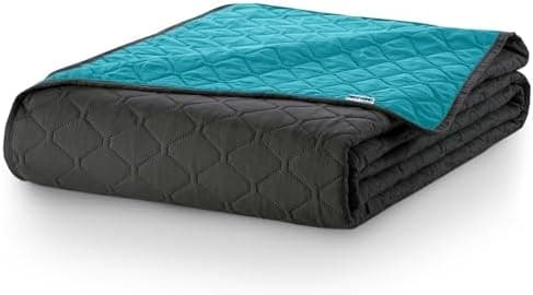 DecoKing Tagesdecke 260 x 280 Steel Silver Grey Dimgray Zweiseitig Pflegeleicht Axel