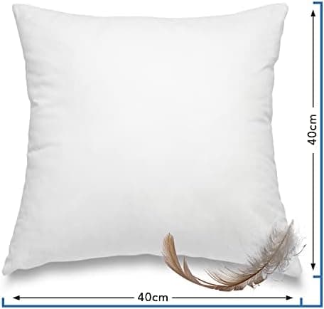Wometo Premium Oeko-TEX Feder- & Daunenkissen - 80x80 cm, 90% Federn 10% Daunen, 1200 g Füllung Baumwolle Bezug, weiß (F