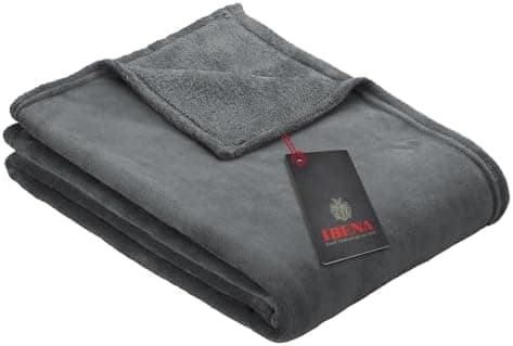 Ibena Kuscheldecke Olbia - flauschig, warm & waschbar, ideal für Kinder im Rose Farbton OEKO-TEX STANDARD 100  
Ibena Ku