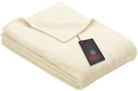 Ibena Kuscheldecke Olbia - flauschig, warm & waschbar, ideal für Kinder im Rose Farbton OEKO-TEX STANDARD 100  
Ibena Ku