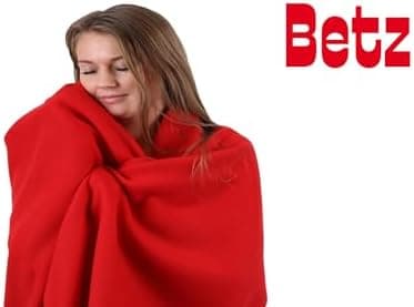 Betz Fleecedecke – weiche Wohndecke & Kuscheldecke – fürs Sofa & Bett – flauschig, leicht, wärmend & pflegeleicht – lila