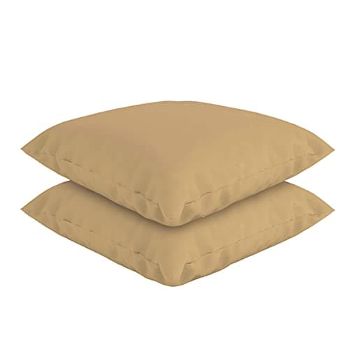 MSS e.K. 2er Set Federkissen Schwarz für Erwachsene | Bett usage | Bequeme Nachtruhe | 100% Baumwolle / Milbenfrei / NOM