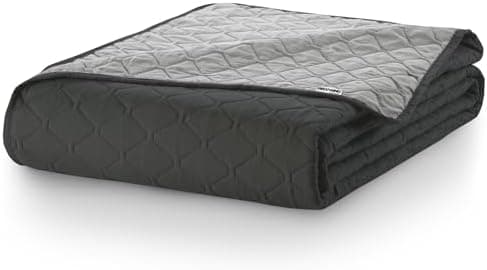 DecoKing Tagesdecke 260 x 280 Steel Silver Grey Dimgray Zweiseitig Pflegeleicht Axel