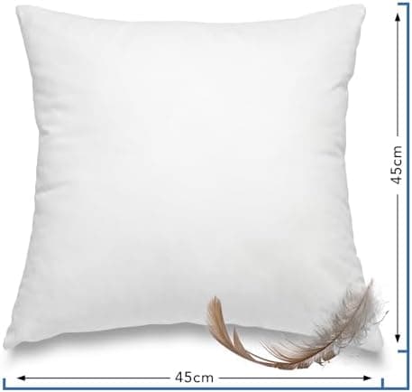 Wometo Premium Oeko-TEX Feder- & Daunenkissen - 80x80 cm, 90% Federn 10% Daunen, 1200 g Füllung Baumwolle Bezug, weiß (F