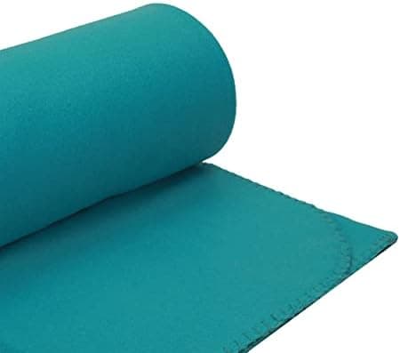 Betz Fleecedecke – weiche Wohndecke & Kuscheldecke – leicht, warm & pflegeleicht – Farbe Petrol 130x170 cm 180g/m²
