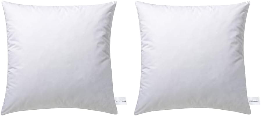Billerbeck weiches Kuschelkissen D/F - perfekt fürs Wochenende - 40 x 40 cm - Daunen und Federn Mischung