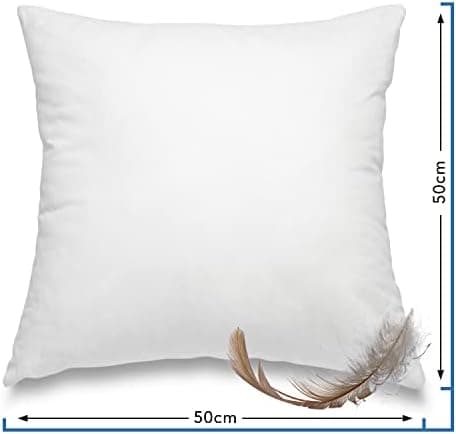 Wometo Premium Oeko-TEX Feder- & Daunenkissen - 80x80 cm, 90% Federn 10% Daunen, 1200 g Füllung Baumwolle Bezug, weiß (F