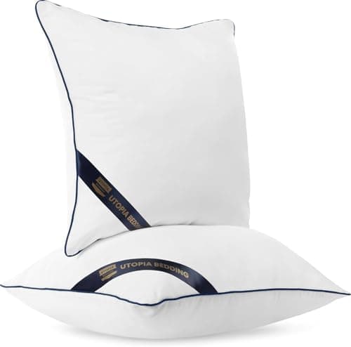 Utopia Bedding 2er Set Kissen 40x40 cm, Weiß - Deko und Ergonomie für Bett und Sofa (OEKO-TEX STANDARD 100)  
Utopia Bed