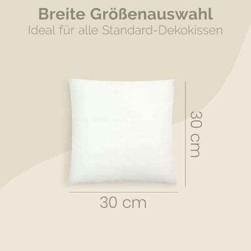 Blumtal OEKO-TEX-zertifizierte Polyester-Füllkissen 40x40 cm für Kissen - Premium-Füllung -Comfort & Gesundheit