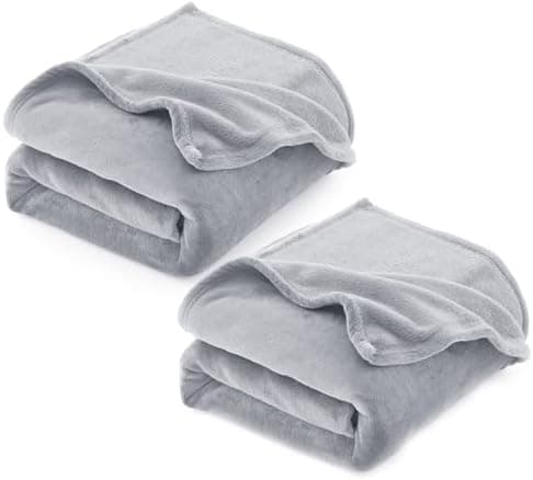 CozyLux Kuscheldecke Flauschig für 4 Jahreszeiten - Weich/Warm/Leicht - Sofa/Bett/Couch 150x200cm Grau
