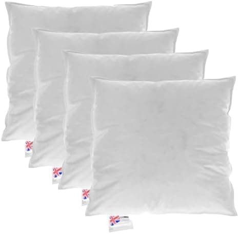 Homescapes Füllkissen 40x40 cm – 2er-Set Federkissen mit Daunen & Baumwollbezug OEKO-TEX patriotic DEKO Kissenfüllung/De
