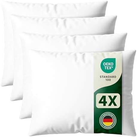 Blumtal OEKO-TEX-zertifizierte Polyester-Füllkissen 40x40 cm für Kissen - Premium-Füllung -Comfort & Gesundheit