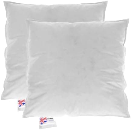Homescapes Füllkissen 40x40 cm – 2er-Set Federkissen mit Daunen & Baumwollbezug OEKO-TEX patriotic DEKO Kissenfüllung/De