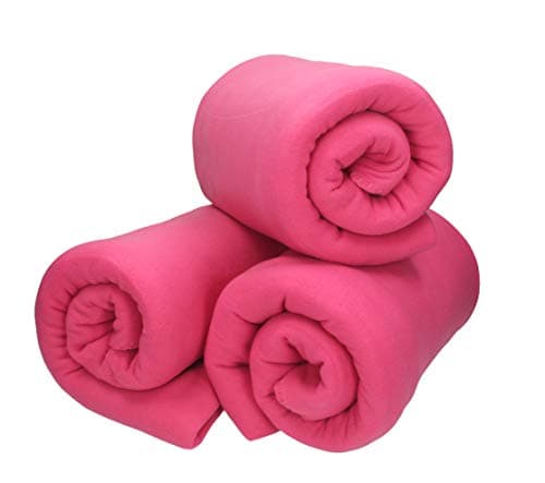 Betz Fleecedecke – weiche Wohndecke & Kuscheldecke – fürs Sofa & Bett – flauschig, leicht, wärmend & pflegeleicht – lila