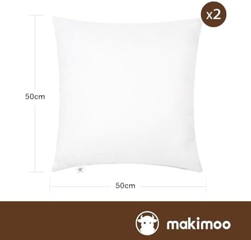 Kopfkissen 2er Set,.Telestar.Decorativ für Bett und Sofa, flauschige Polyster Füllkissen 40x40 cm
| Kopfkissen 2er Set,