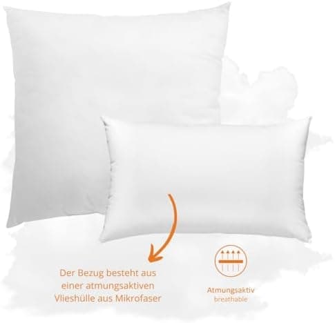 White OEKO-TEX STANDARD 100 atmungsaktiv waschbar Inlet Sofakissen 50 x 50 cm Bundesligaading