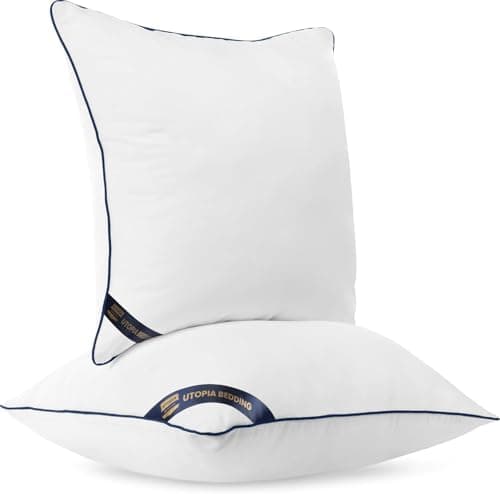 Utopia Bedding 2er Set Kissen 40x40 cm, Weiß - Deko und Ergonomie für Bett und Sofa (OEKO-TEX STANDARD 100)  
Utopia Bed