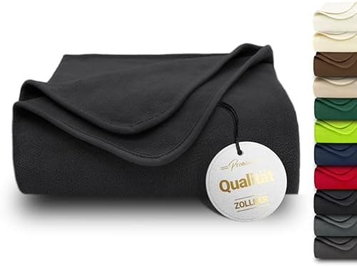 ZOLLNER Kuscheldecke in 130x170 cm - kuschelige und langlebige Fleecedecke - antistatisch und Oeko Tex® Zertifiziert