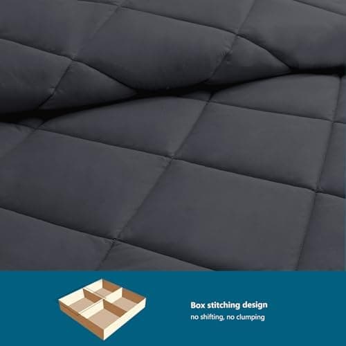 WAVVE Decke 200x220 Bettdecke, Super Weiche Zudecke Schlafdecke, Atmungsaktive Steppdecke 300gsm Mikrofaser Weiß OEKO-TE