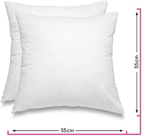 Wometo 2er Set Federkissen: 100% Federn, 40x60-600g, Oeko-TEX, Baumwollbezug, weiß, kleine Kopfkissen, 2 Stück, OEKO-TEX
