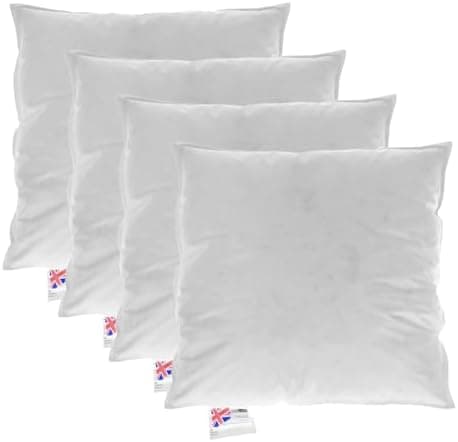 Homescapes Füllkissen 40x40 cm – 2er-Set Federkissen mit Daunen & Baumwollbezug OEKO-TEX patriotic DEKO Kissenfüllung/De