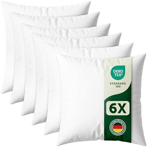 Blumtal OEKO-TEX-zertifizierte Polyester-Füllkissen 40x40 cm für Kissen - Premium-Füllung -Comfort & Gesundheit