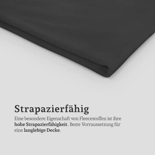 **Öko Tex warme Fleecedecke 130x170cm (Schwarz) - kuschelig und atmungsaktiv für den Wohnraum**
| **Kuscheldecke Fleece