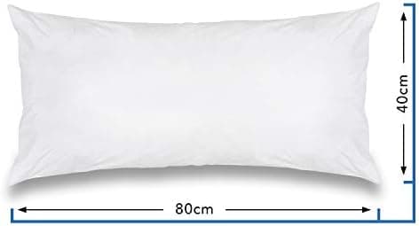 Wometo Federkissen: 100% Federn, 50x50 cm, 600g Füllkissen, Baumwolle Bezug, OEKO-TEX STANDARD 100, weiß, Sofakissen, Ko