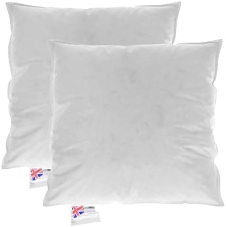 Homescapes Füllkissen 40x40 cm – 2er-Set Federkissen mit Daunen & Baumwollbezug OEKO-TEX patriotic DEKO Kissenfüllung/De