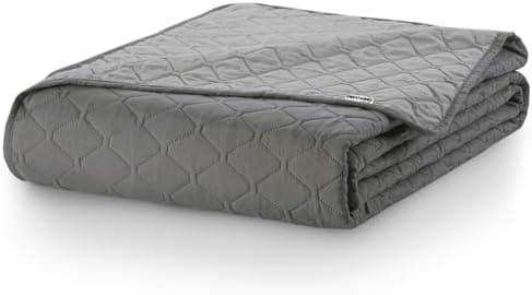 DecoKing Tagesdecke 260 x 280 Steel Silver Grey Dimgray Zweiseitig Pflegeleicht Axel