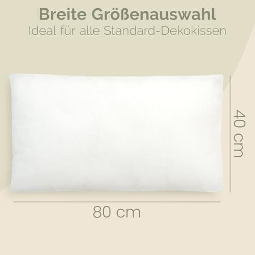 Blumtal OEKO-TEX-zertifizierte Polyester-Füllkissen 40x40 cm für Kissen - Premium-Füllung -Comfort & Gesundheit