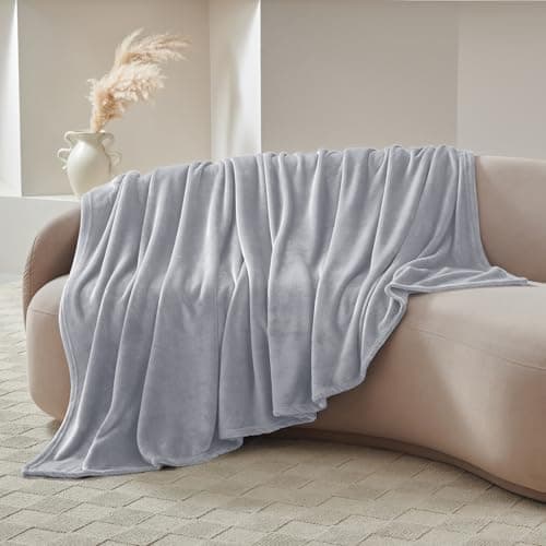 CozyLux Kuscheldecke Flauschig für 4 Jahreszeiten - Weich/Warm/Leicht - Sofa/Bett/Couch 150x200cm Grau