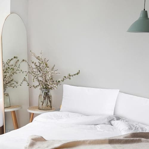 Gentle North Kopfkissen (40x40 cm groß) - Weiß für Bett und Deko - WASCHBAR bis 60° - ÖKOTEX - 2er Set mit Reißverschlus
