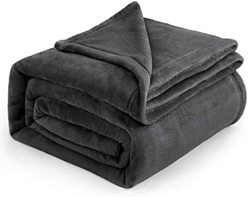 BEDSURE Wohndecke Warm Grau - Weich, Fleecedecke für Frauen, Couch Überwurf 150x200cm