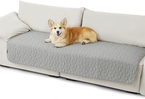 BEDSURE wasserdichte Hundedecke - 76x178 cm rutschfeste Schutzmatte für Couch, waschbar und kratzfest, Grau OEKO-TEX STA