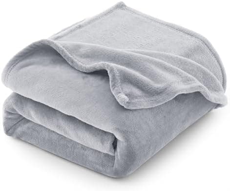 CozyLux Kuscheldecke Flauschig für 4 Jahreszeiten - Weich/Warm/Leicht - Sofa/Bett/Couch 150x200cm Grau
